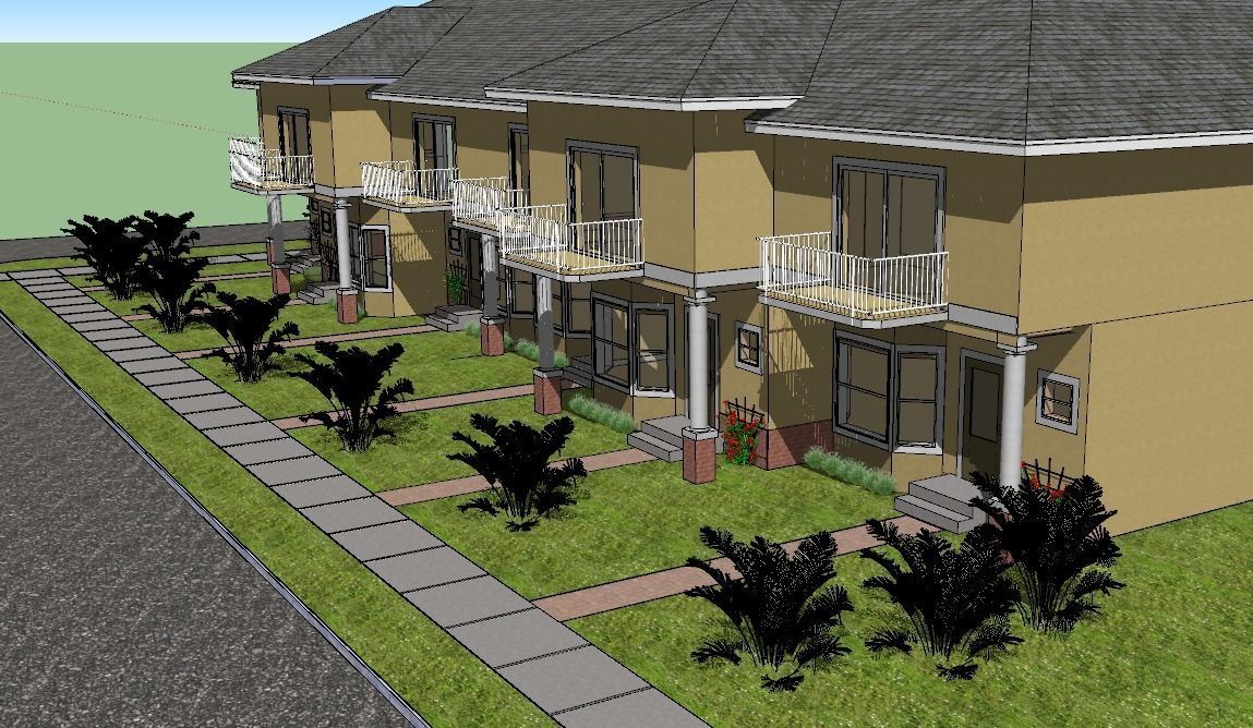 Town House 3D model_4