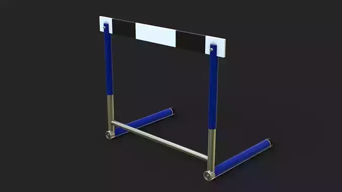Track Hurdles Low-poly 3D model