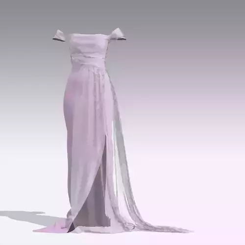 DRESS VUAL WIDE NECKLINE LOW SLEWEE 