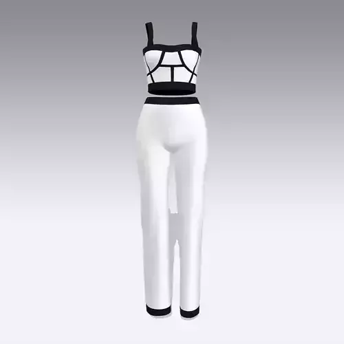 BLACK AND WHITE TWO PIECES 