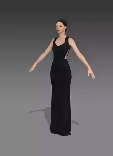 NIGHT WEAR DRESS HEART SHAPED COLLAR AND BELT 