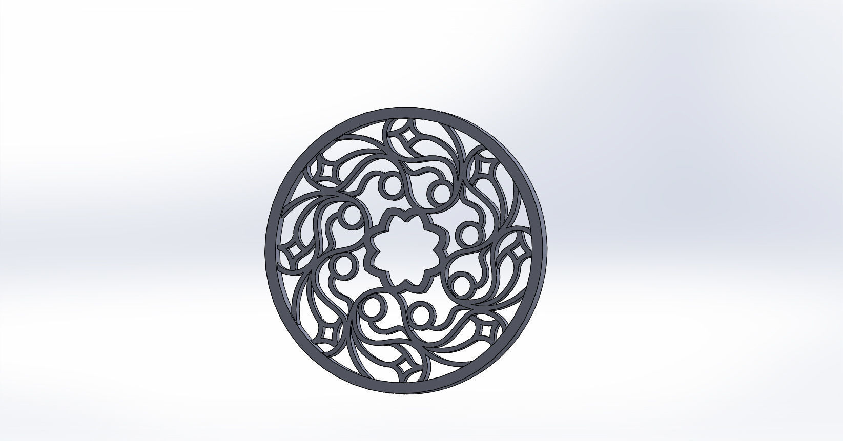 Gothic window 2 3D model_7