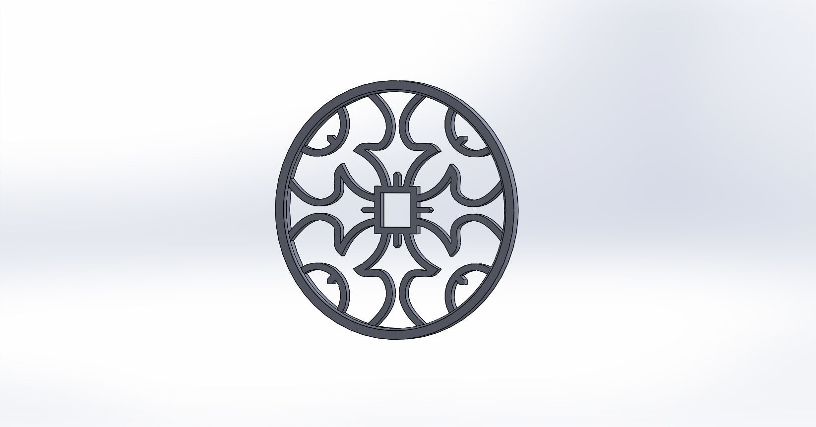 Gothic window 2 3D model_4