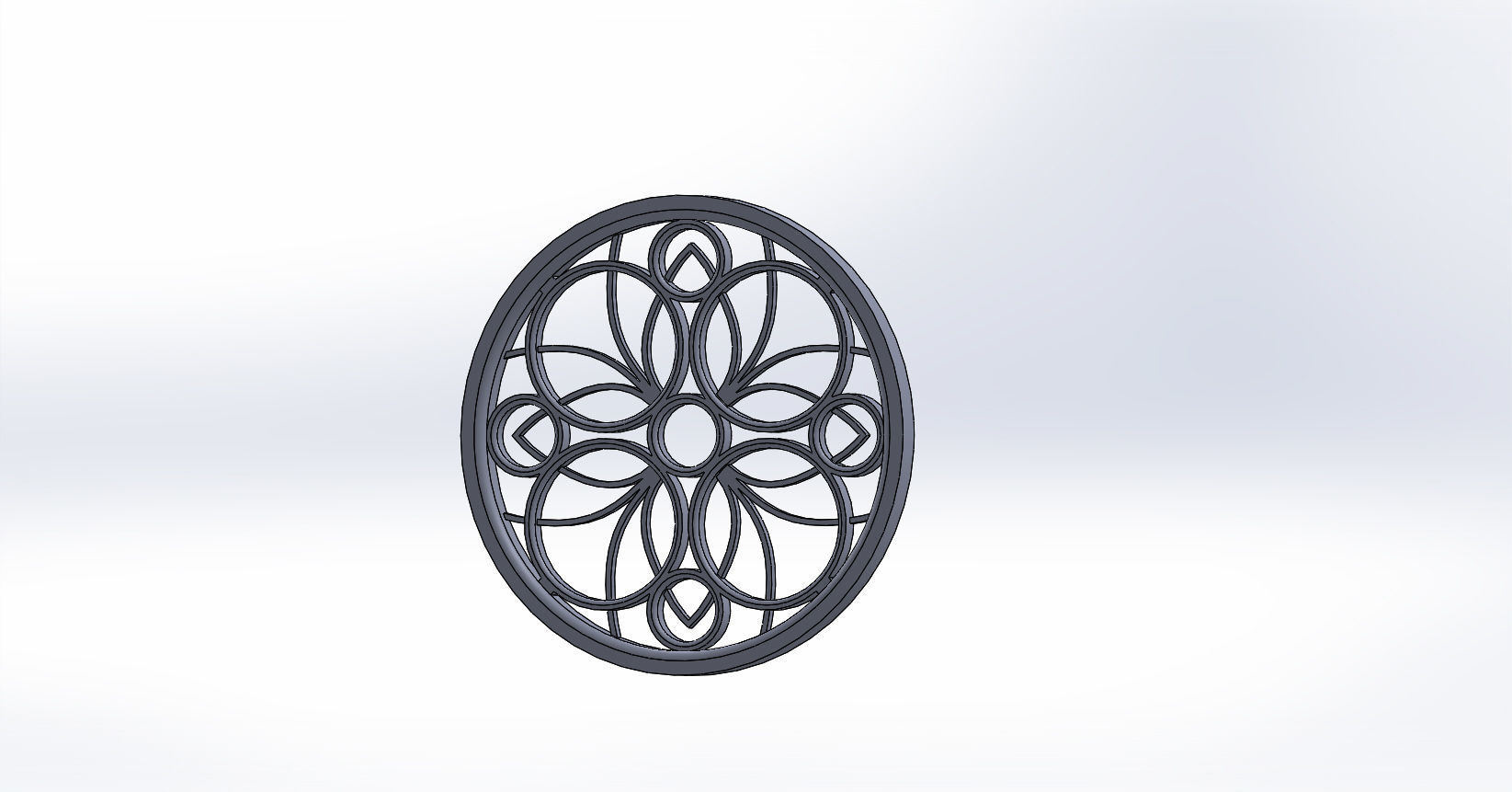 Gothic window 2 3D model_6