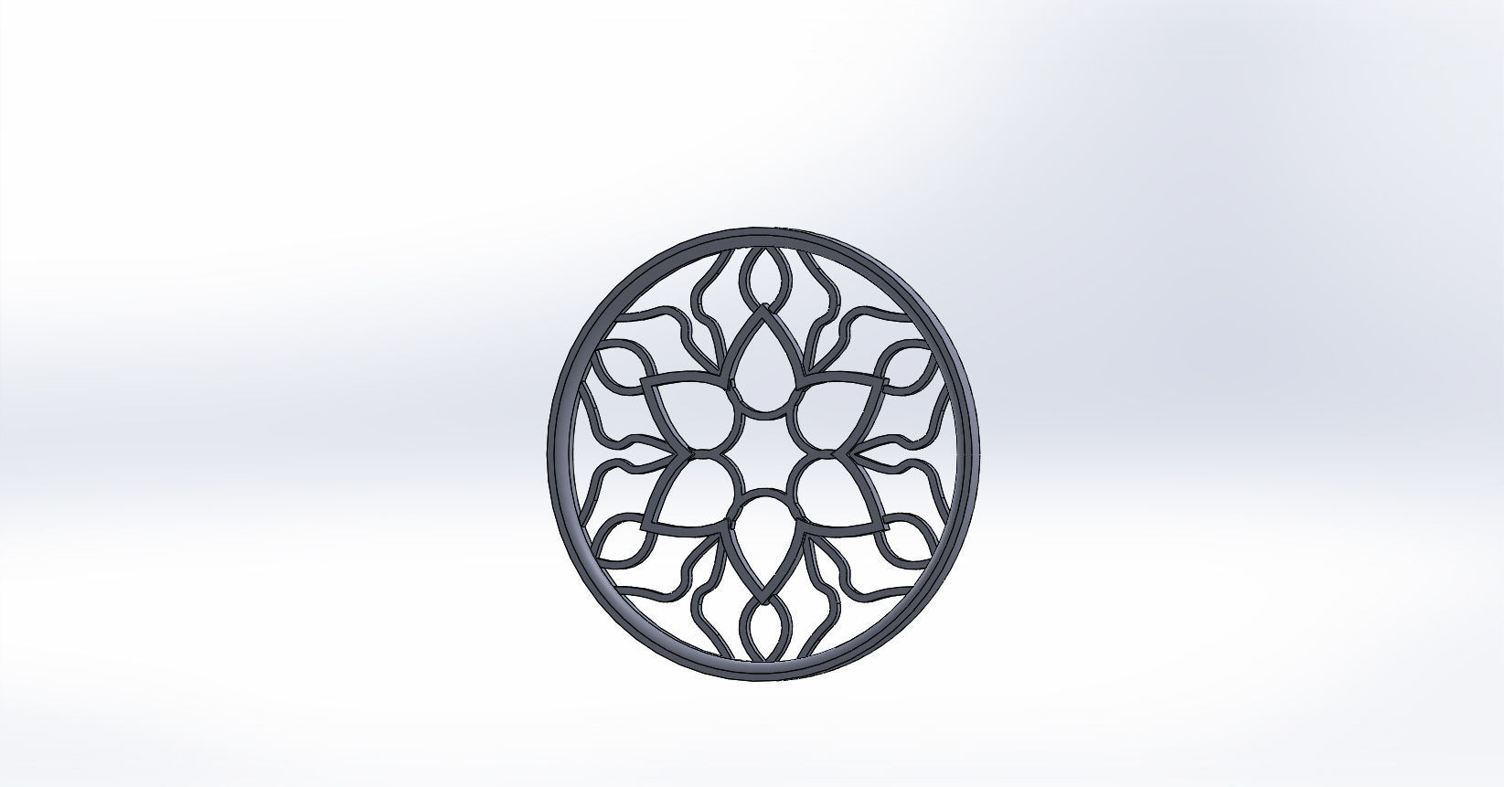 Gothic window 2 3D model_11