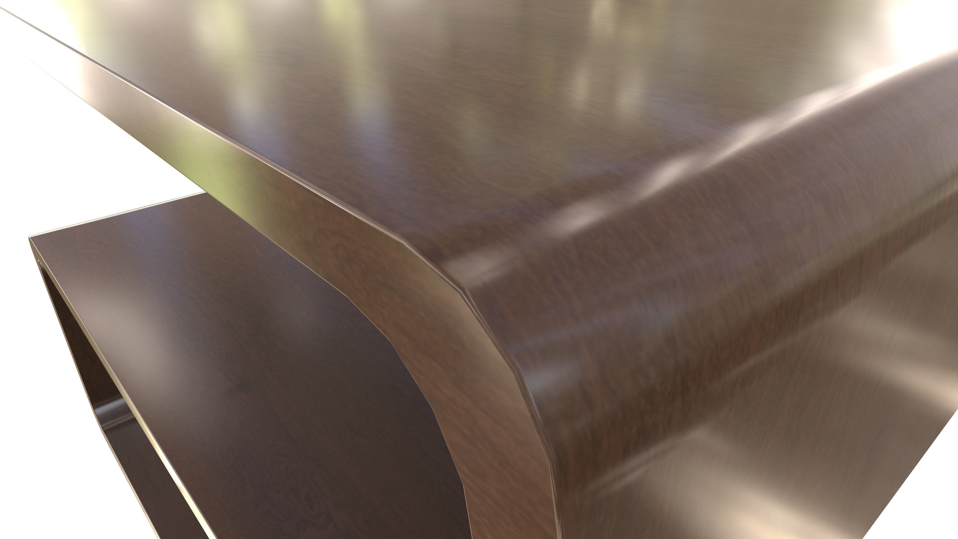 Modern Wooden Shelf AR VR PBR Low-poly 3D model_15