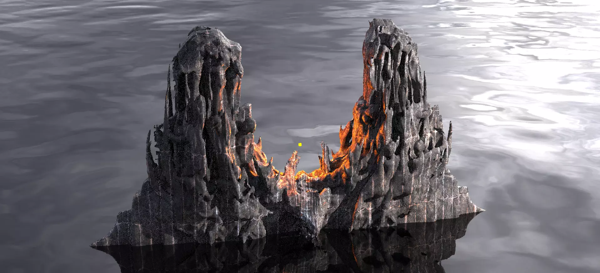 Dantes Underworld Figure Rocks 3 3D model_0