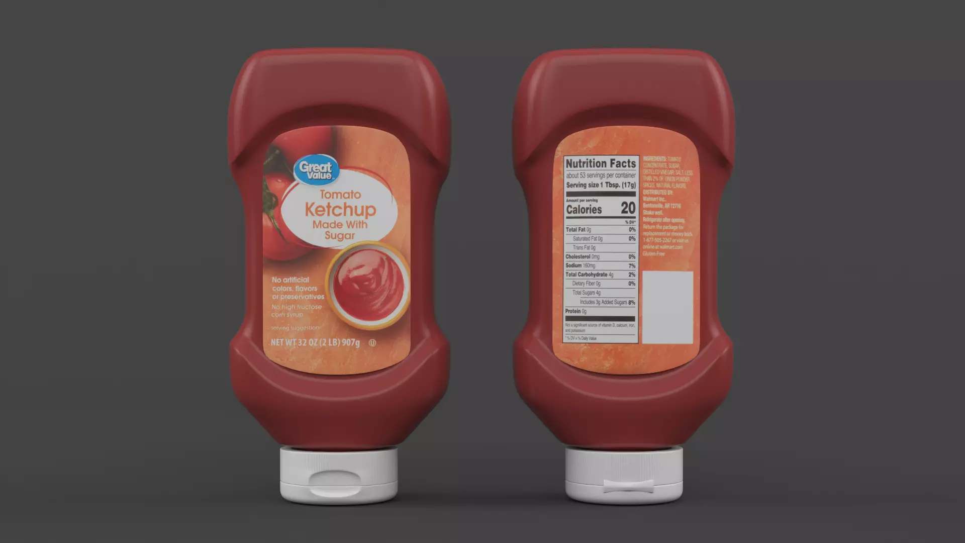 Ketchup Bottle 3D model