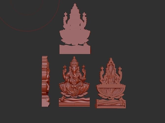 Ganesha statue 3D print model