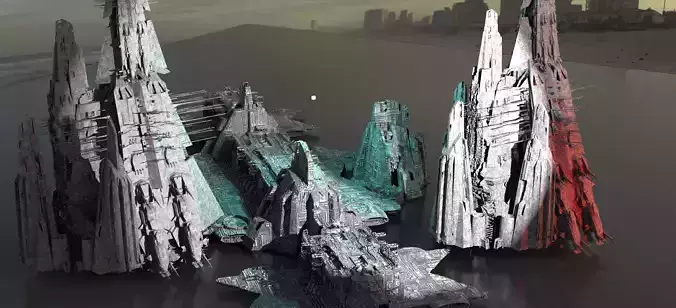 Delta Ops Research base Tower Kitbash 