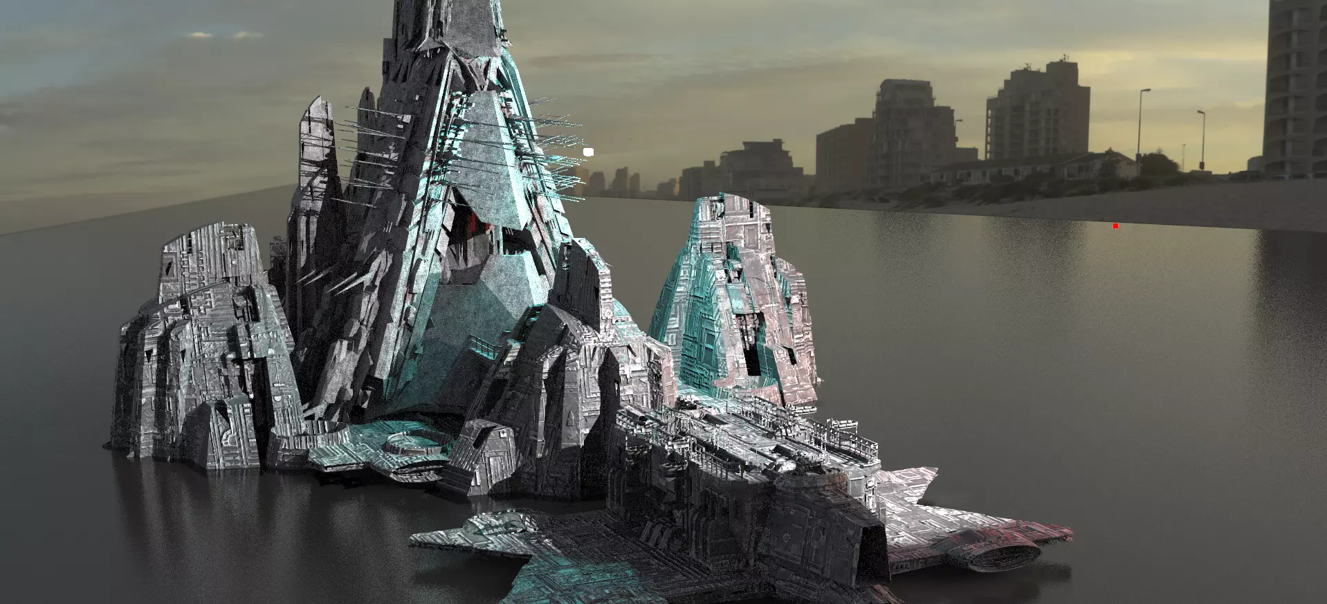 Delta Science exterior Base Kit bash 3 3D model