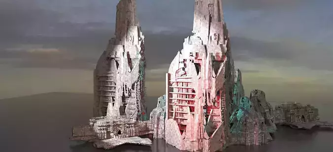 Sci Fi Research Necro Tower Kit bash