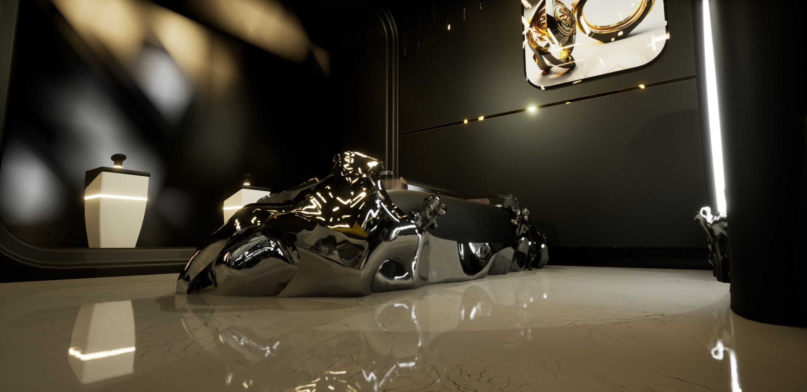 Jewelry Store Low-poly 3D model_8