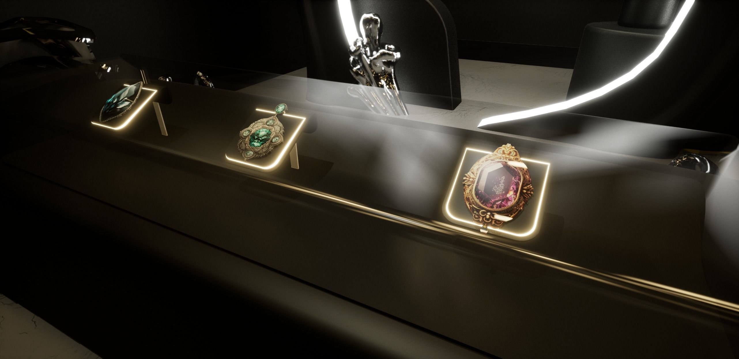 Jewelry Store Low-poly 3D model_19