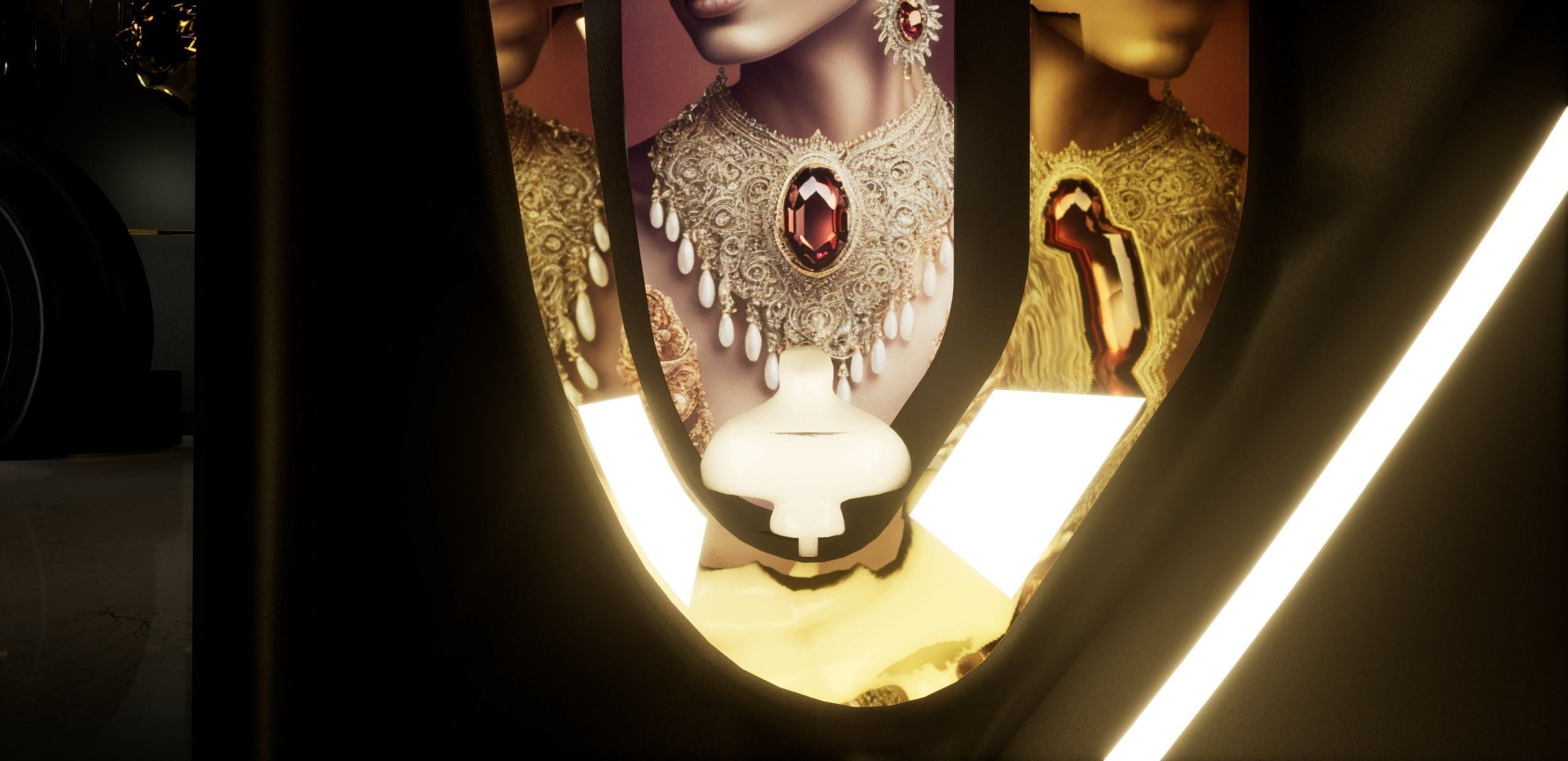 Jewelry Store Low-poly 3D model_24