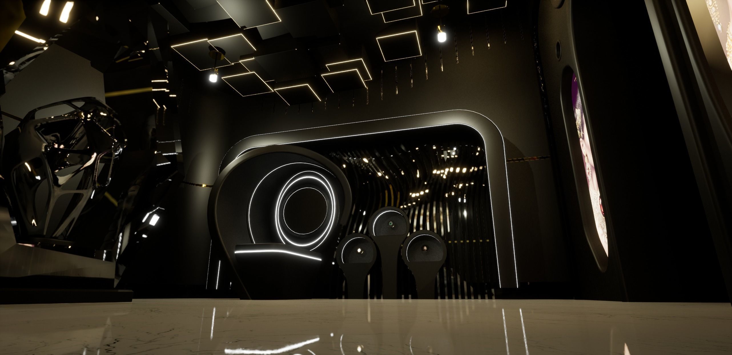 Jewelry Store Low-poly 3D model_5