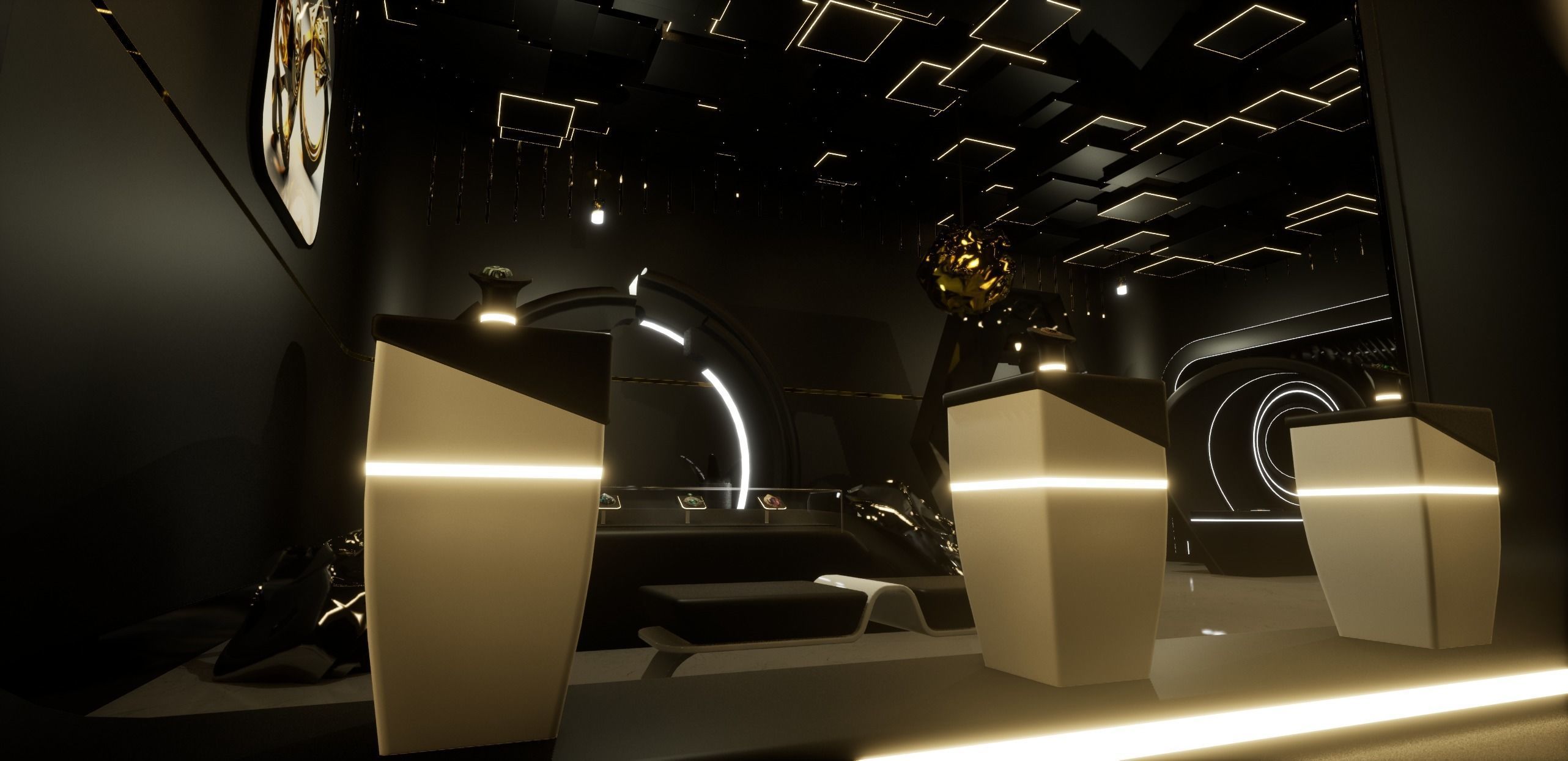 Jewelry Store Low-poly 3D model_22