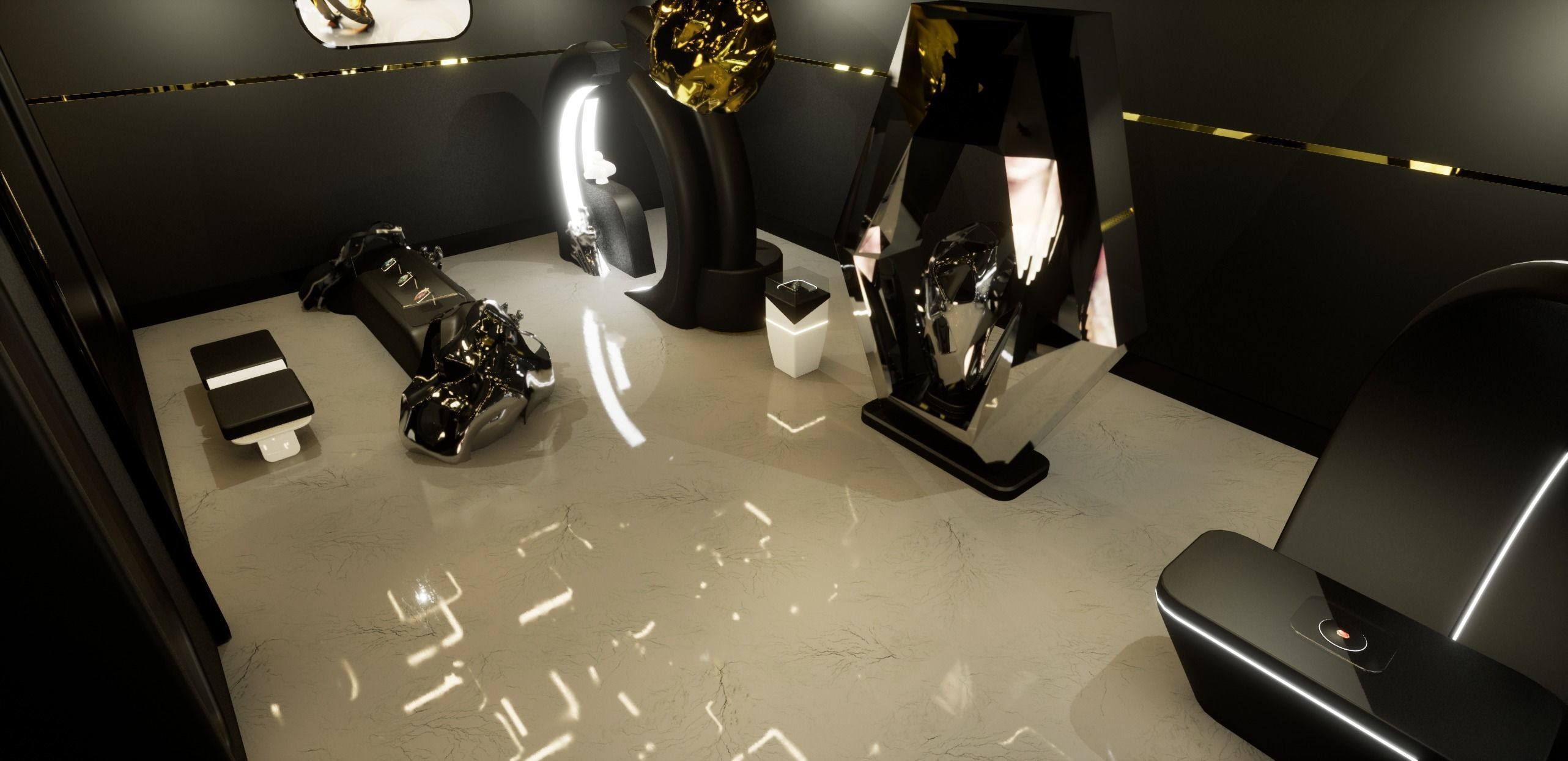 Jewelry Store Low-poly 3D model_18