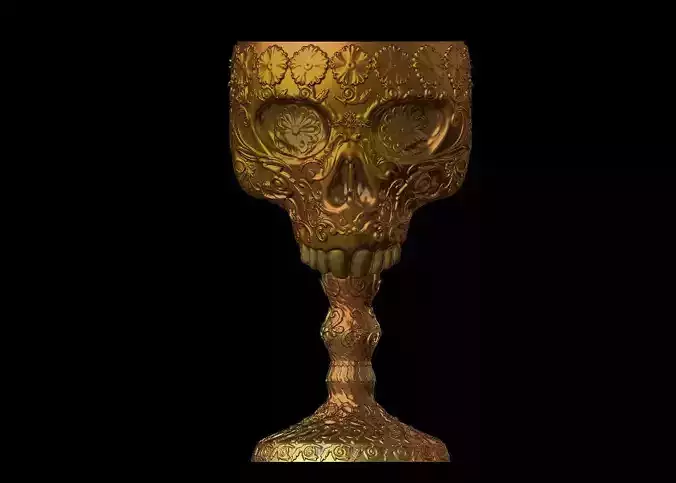 ORNAMENTAL DELUXE SKULL CHALICE 3D print model