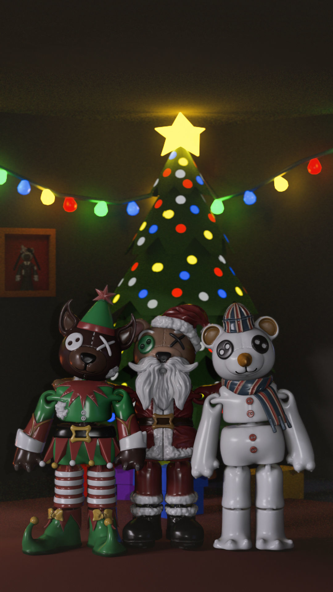 NEW YEAR TOY BEARS - 3 BUNDLE 3D print model_6