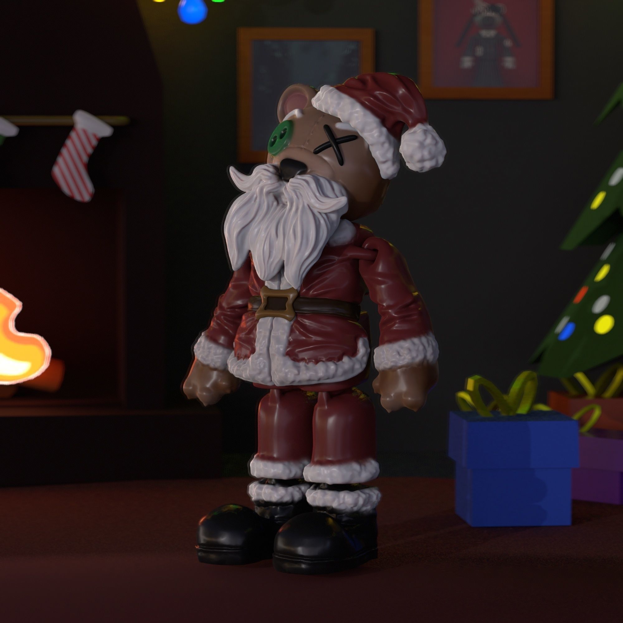 NEW YEAR TOY BEARS - 3 BUNDLE 3D print model_9