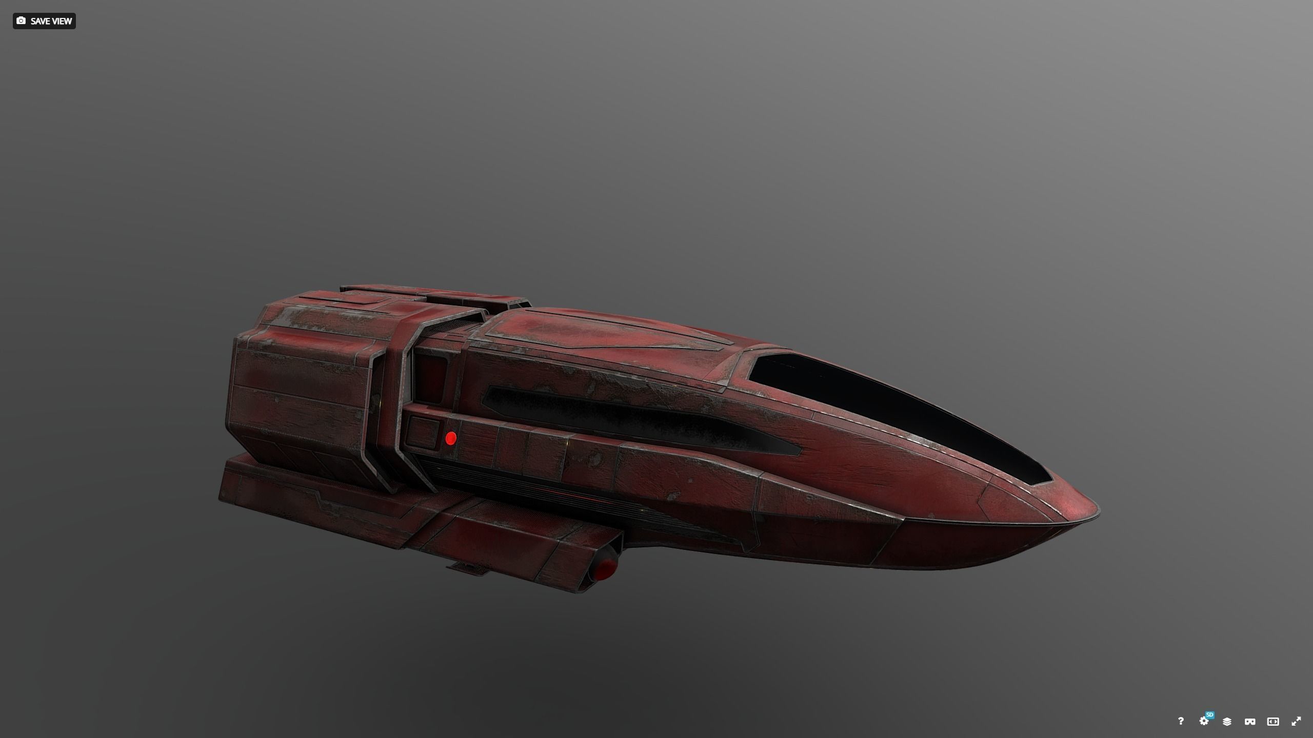 26DSC-Shuttle spaceship 3D model_1