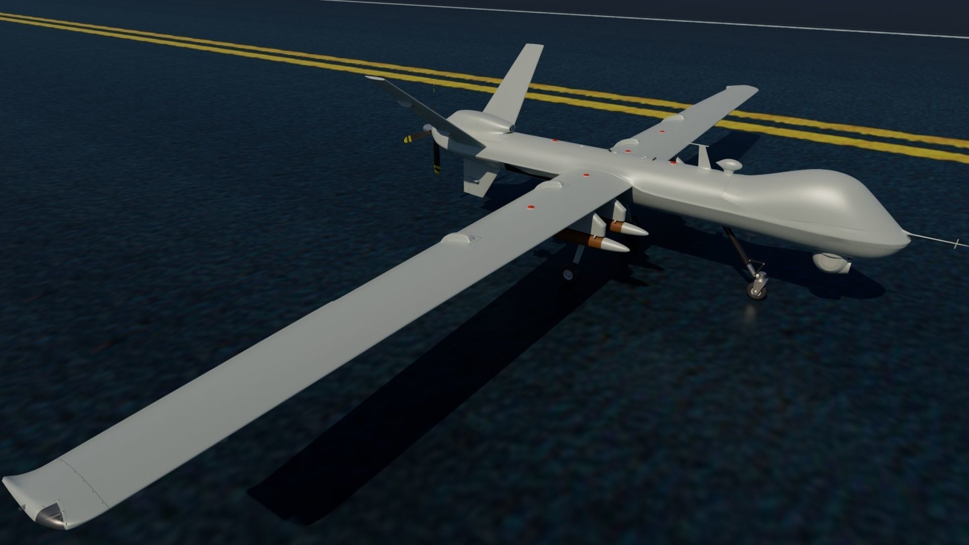 MQ-9 Reaper Drone 3D model_31