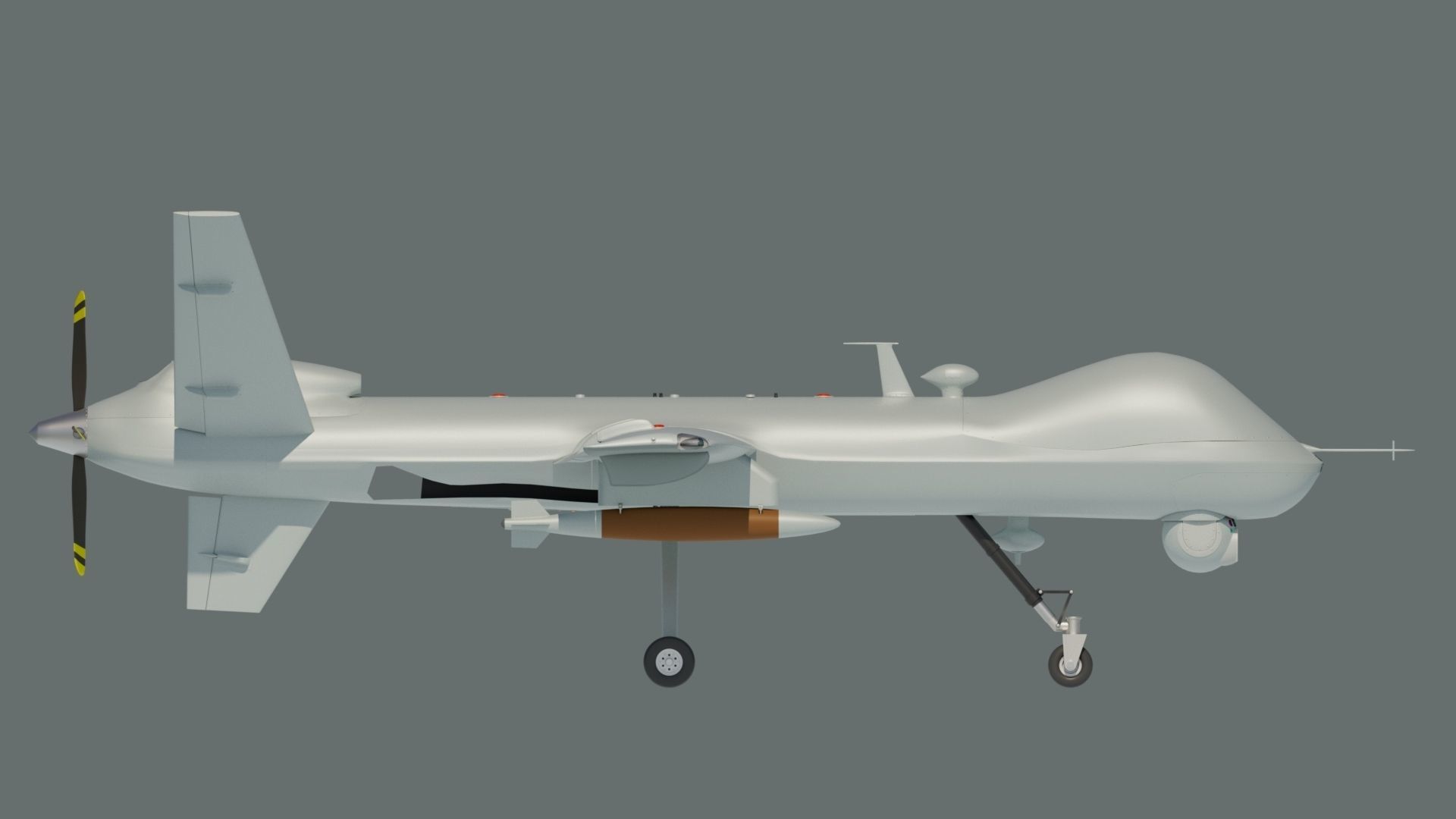 MQ-9 Reaper Drone 3D model_1