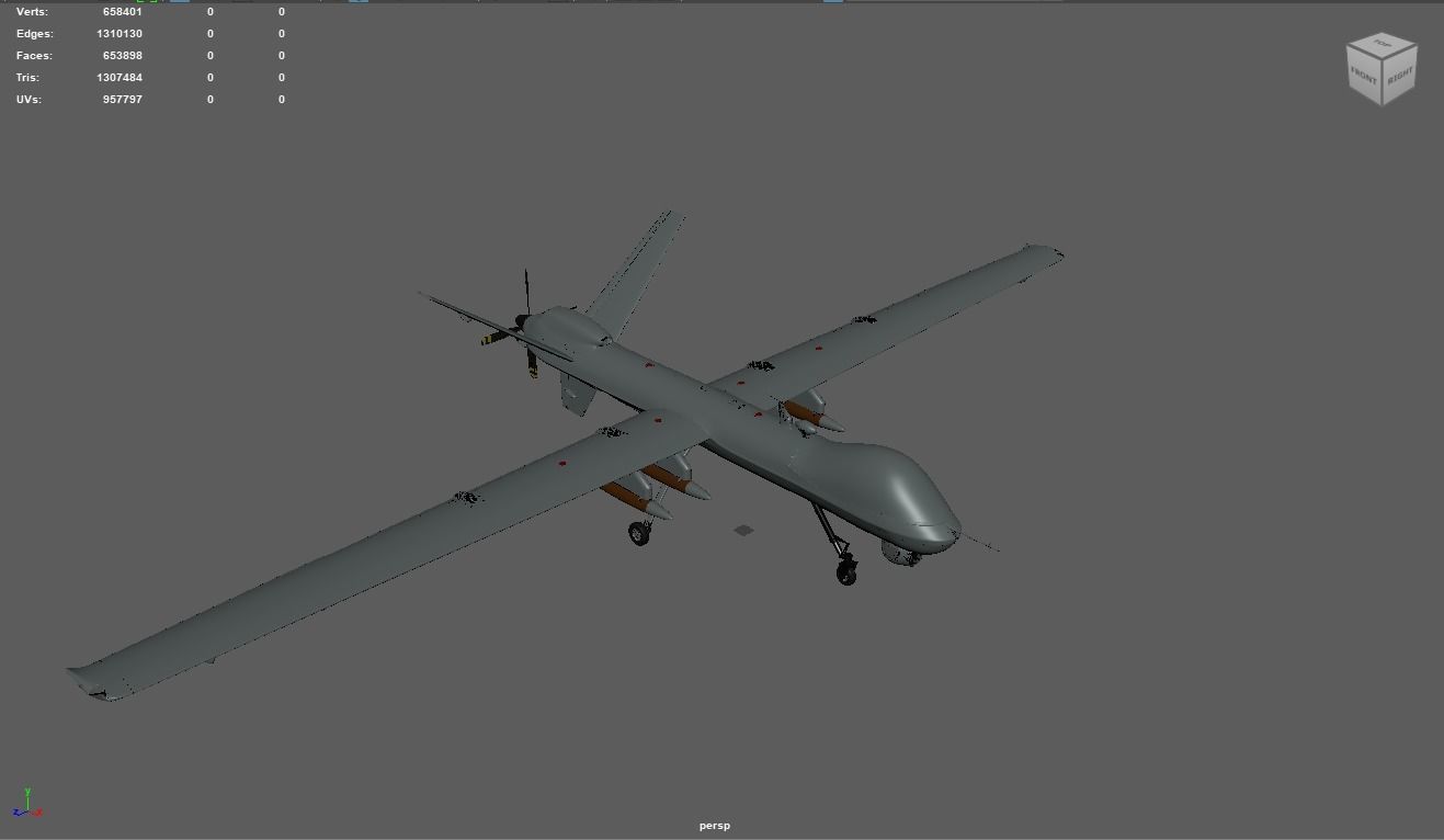 MQ-9 Reaper Drone 3D model_40