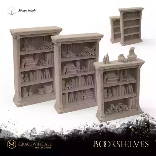 Bookshelves 3D print model