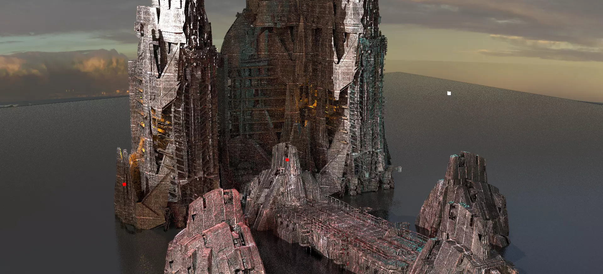  Alien Observatory Tower 1 Kit bash 2  3D model_0