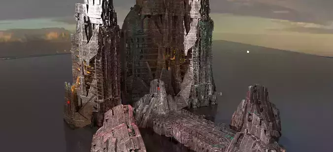  Alien Observatory Tower 1 Kit bash 2 