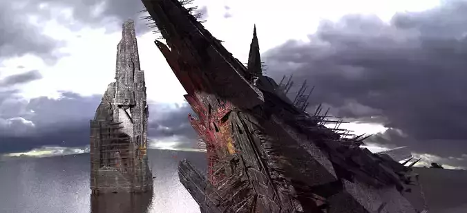 Future civilization Tower Monoliths 2