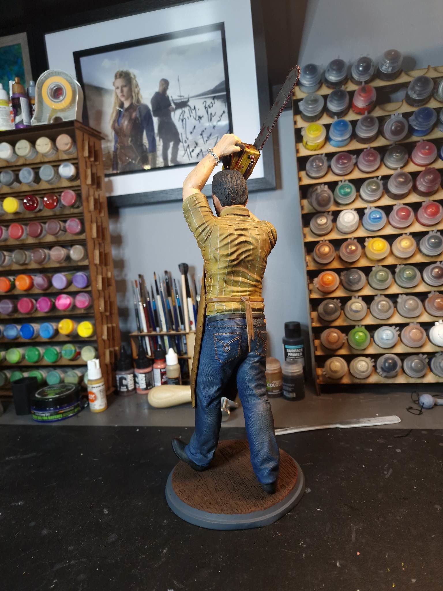 Leatherface statue  3D print model_22