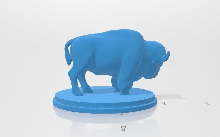 Magnificent 3D Bison Buffalo on Stand Model 1 Limited Edition 3D print model_2