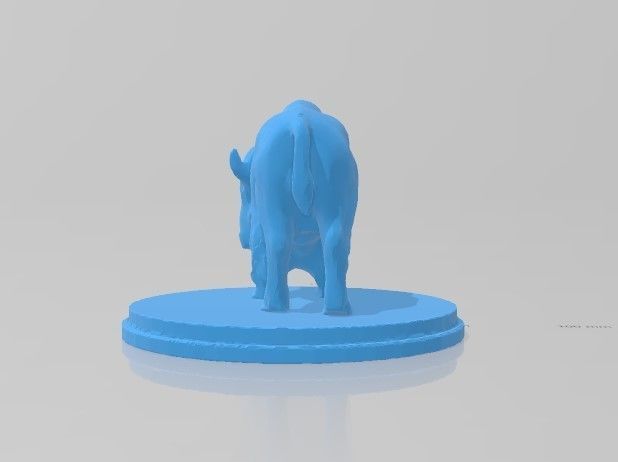 Magnificent 3D Bison Buffalo on Stand Model 1 Limited Edition 3D print model_4