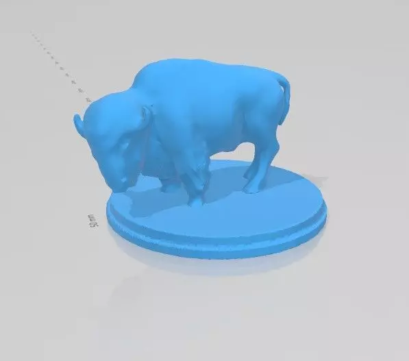 Magnificent 3D Bison Buffalo on Stand Model 1 Limited Edition 3D print model_0