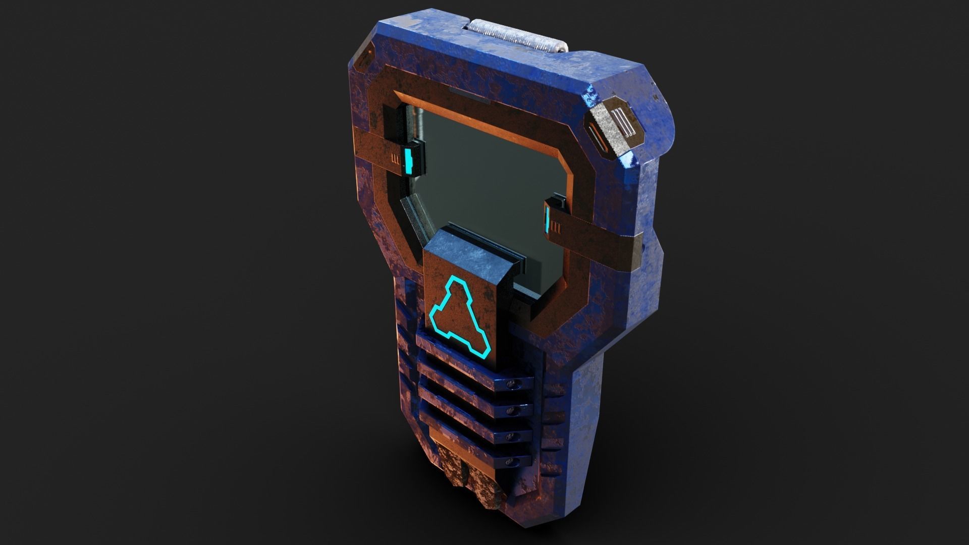 Deployable Riot Shield - Turntide Low-poly 3D model_4