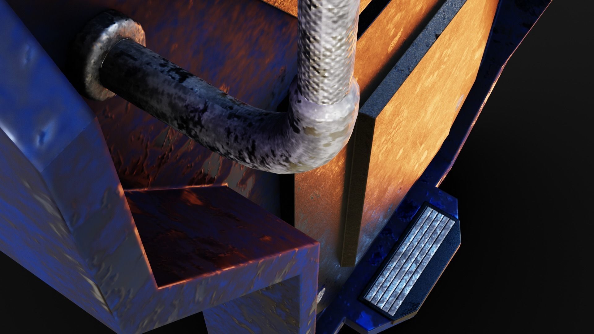 Deployable Riot Shield - Turntide Low-poly 3D model_11