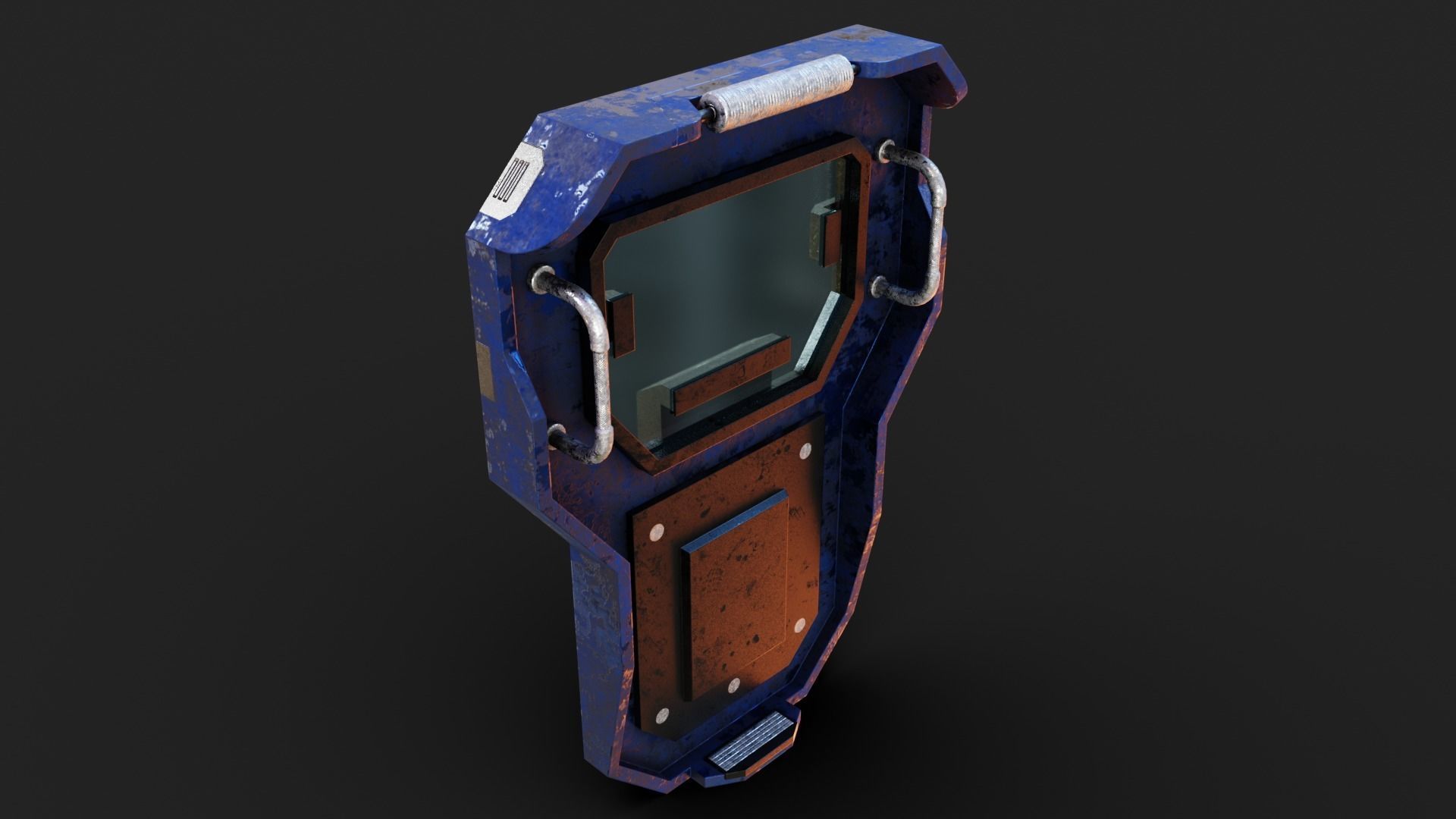Deployable Riot Shield - Turntide Low-poly 3D model_6