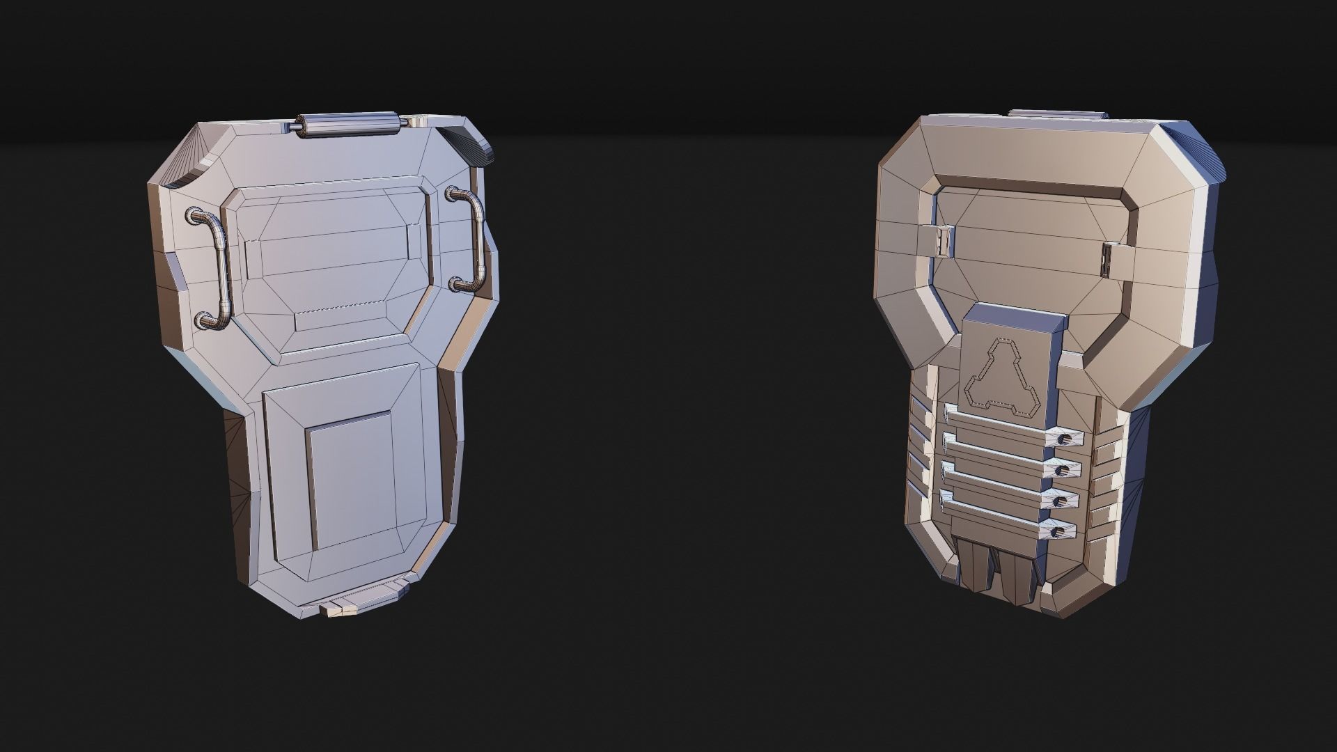 Deployable Riot Shield - Turntide Low-poly 3D model_19