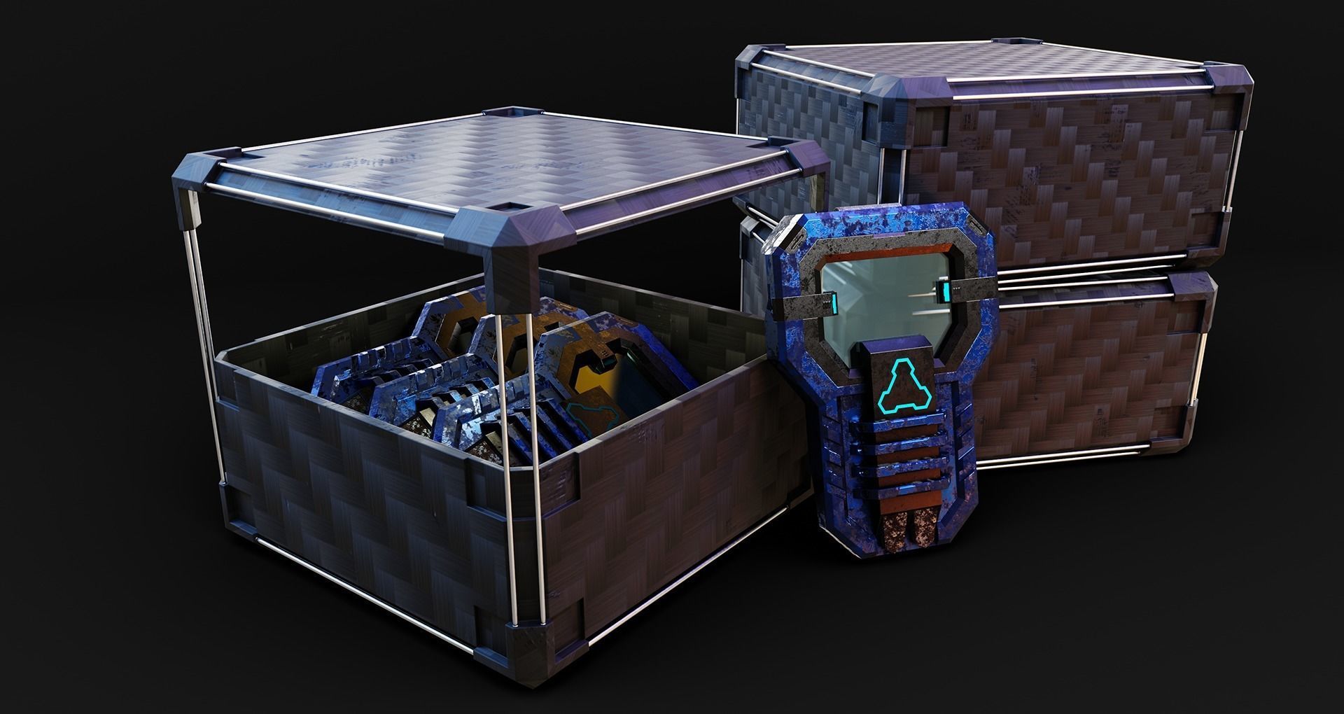 Deployable Riot Shield - Turntide Low-poly 3D model_17