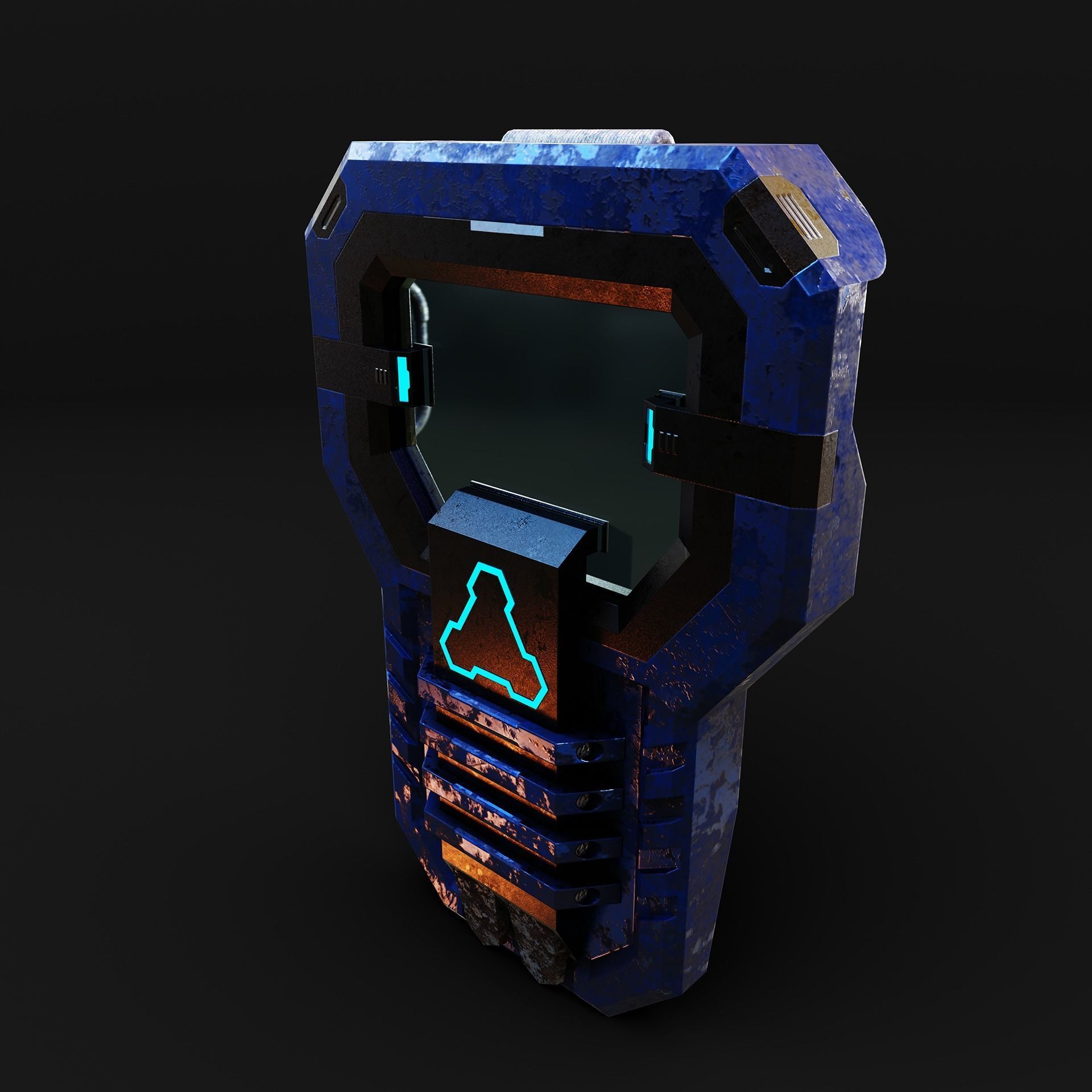 Deployable Riot Shield - Turntide Low-poly 3D model_20