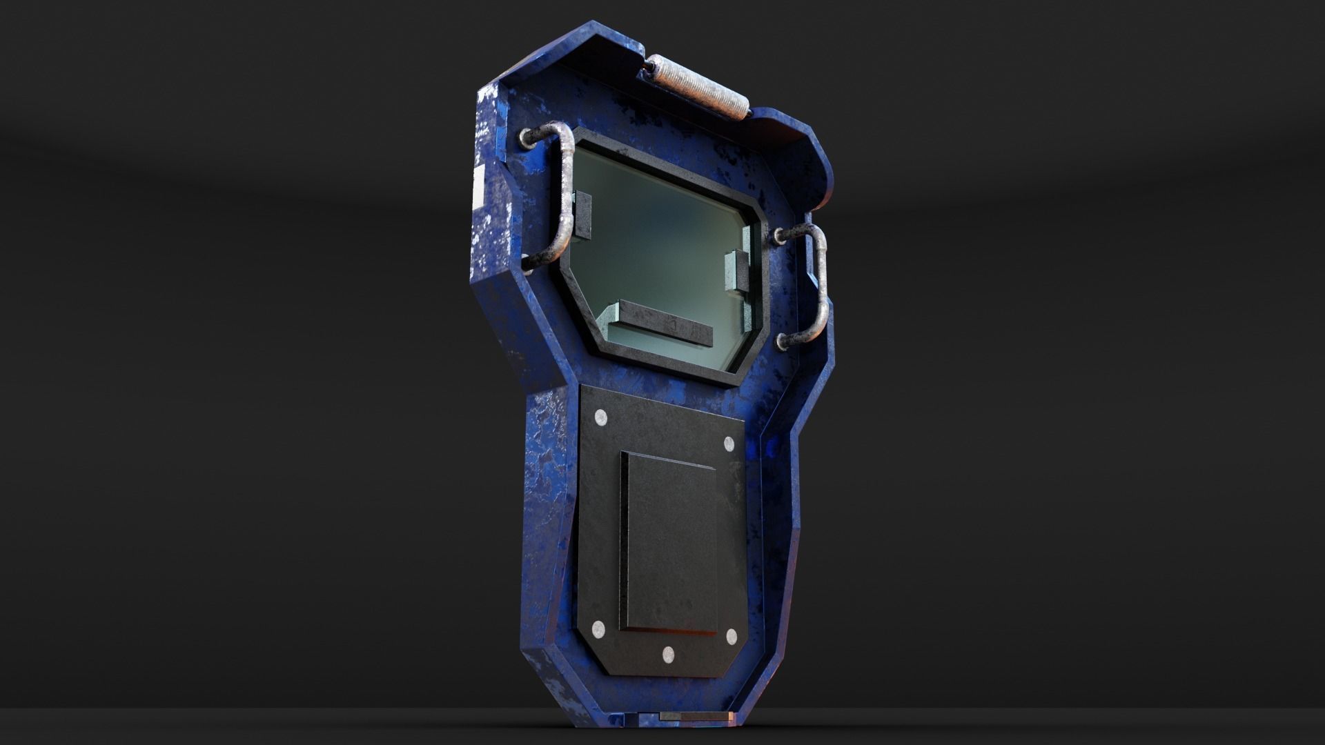 Deployable Riot Shield - Turntide Low-poly 3D model_5
