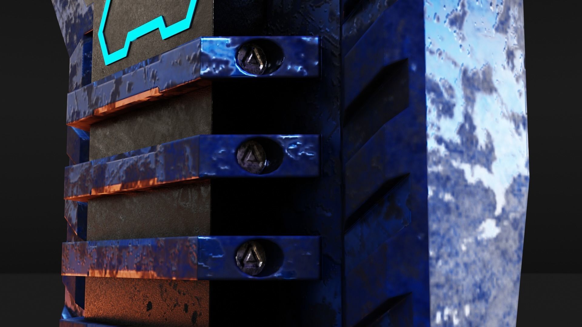 Deployable Riot Shield - Turntide Low-poly 3D model_13