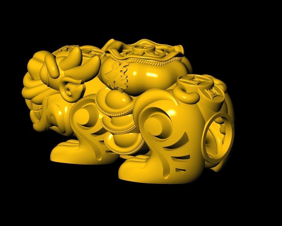 Pixiu Face Bracelet-Unicorn bracelet T03 3D print model_3