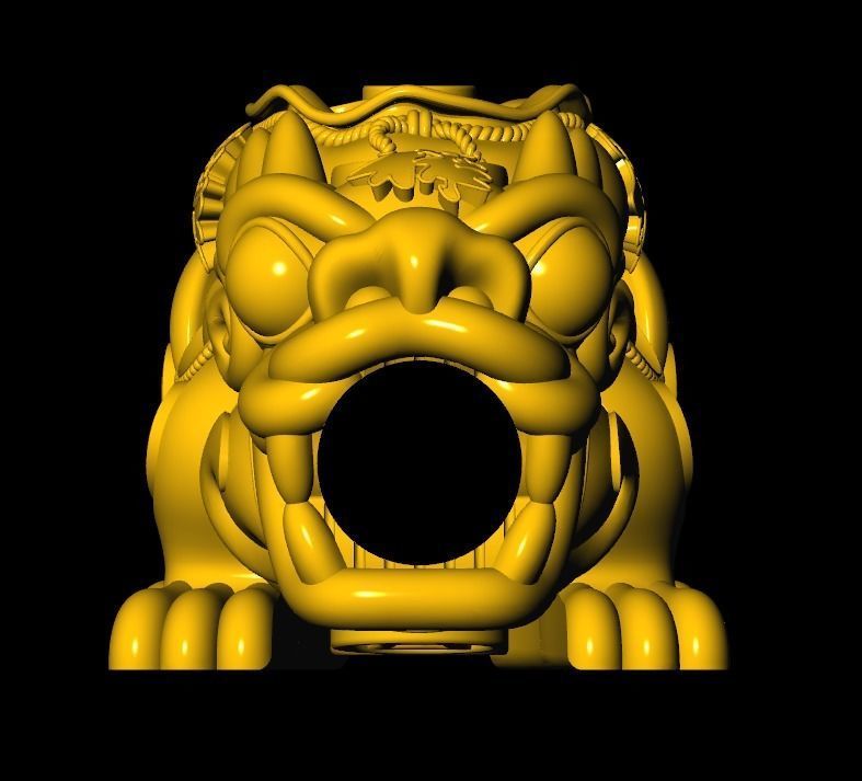 Pixiu Face Bracelet-Unicorn bracelet T03 3D print model_6