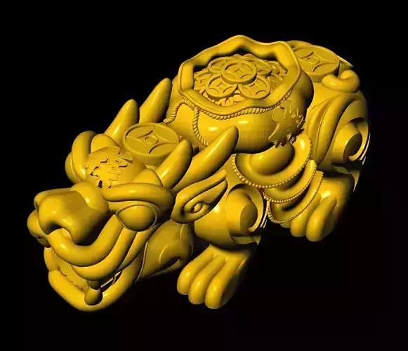 Pixiu Face Bracelet-Unicorn bracelet T03 3D print model