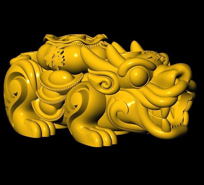 Pixiu Face Bracelet-Unicorn bracelet T03 3D print model_1