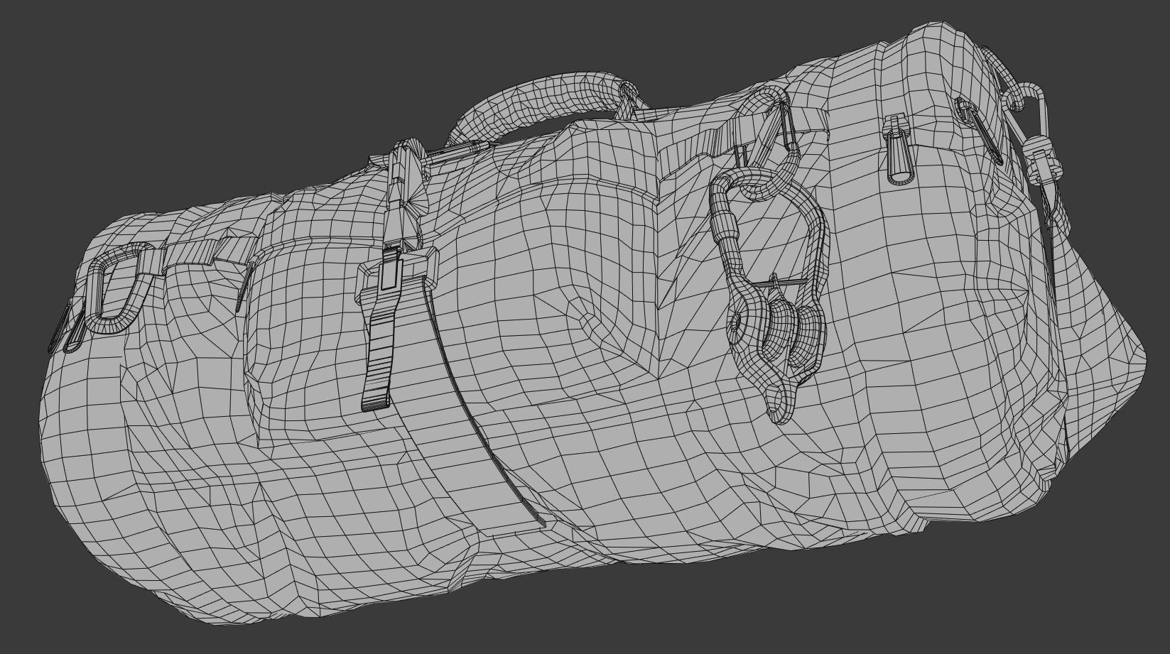 Game-ready Sport Bag 2 Low-poly 3D model_18